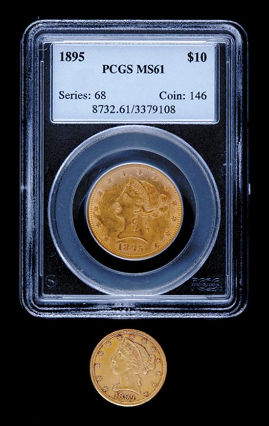 Appraisal: th century American gold coins Liberty Head gold coin graded