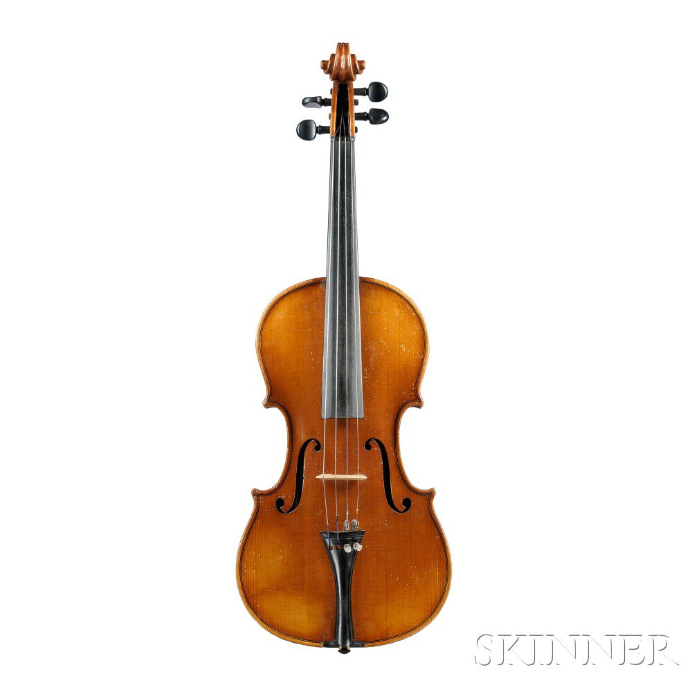 Appraisal: Czech Violin A J Kreutzer Brunesis bearing the maker's label