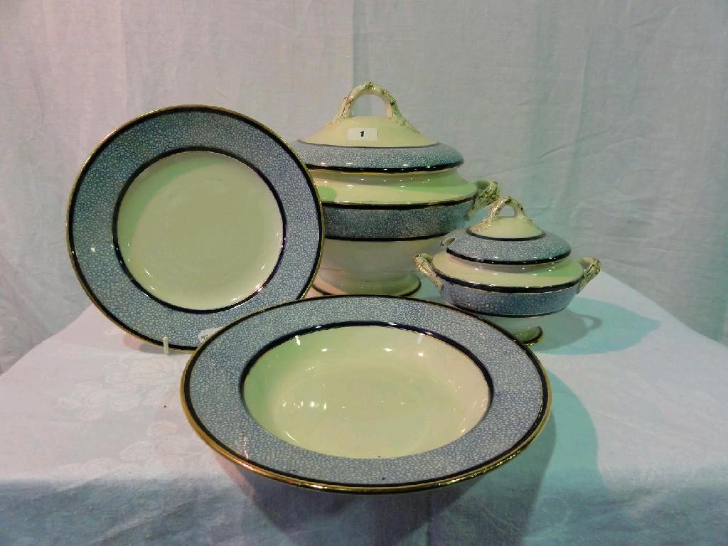 Appraisal: A quantity of Copeland Spode dinnerwares with blue scale and