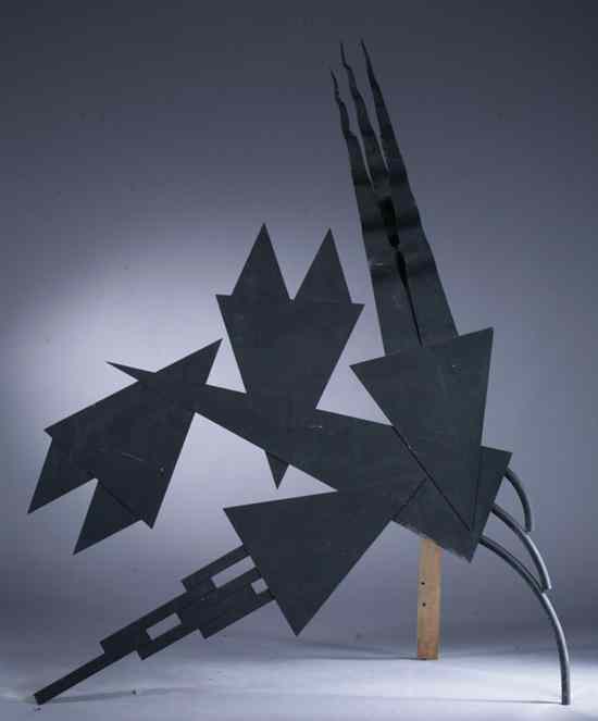 Appraisal: CHRIS GARDNER American b ABSTRACT metal - in x in