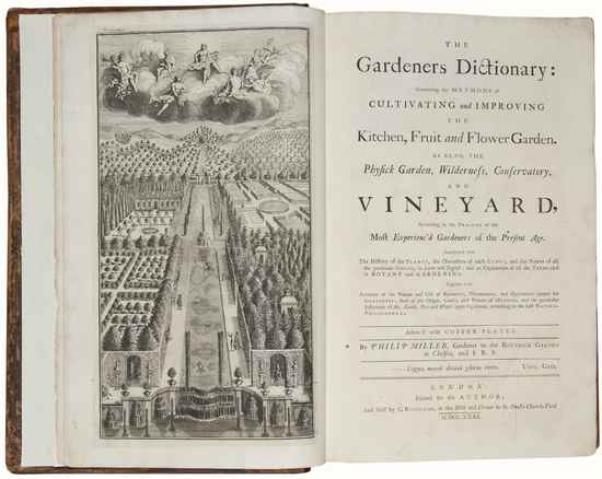 Appraisal: Miller Philip The Gardener's Dictionary first edition engraved frontispiece and