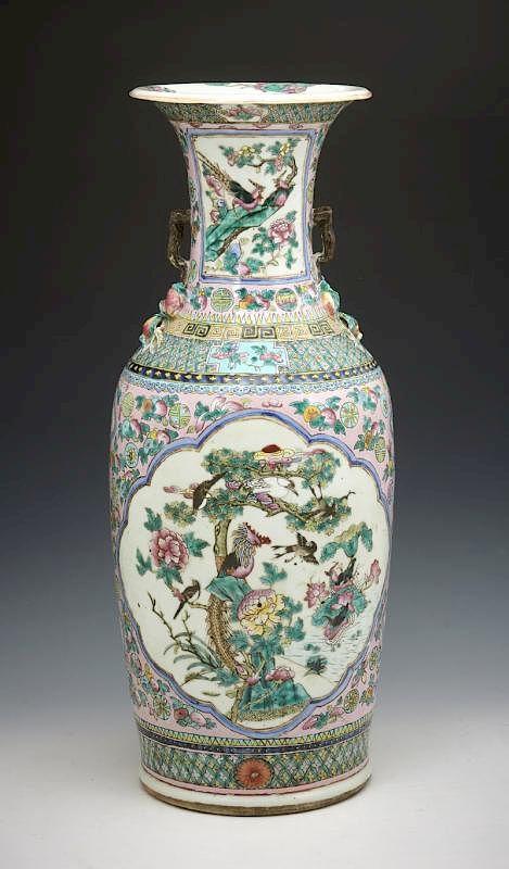 Appraisal: Chinese floor vase late Qing Republic period h Chinese floor