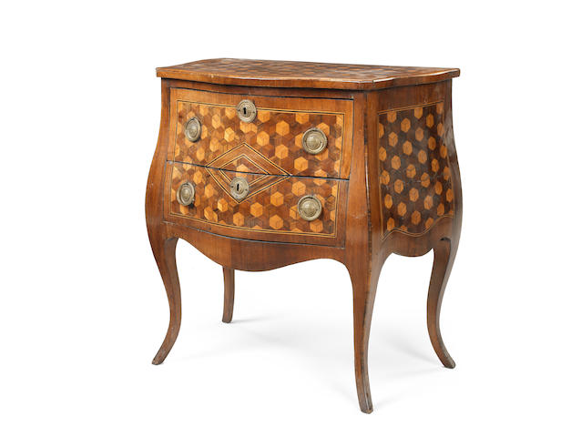 Appraisal: An Italian th century gilt metal mounted kingwood rosewood and