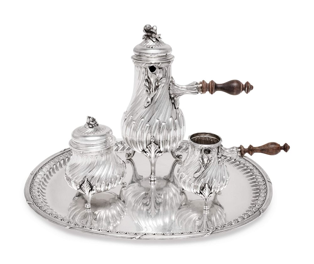 Appraisal: A Buccellati Silver Four-Piece Tea Service A Buccellati Silver Four-Piece