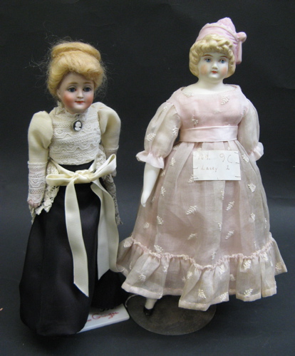 Appraisal: TWO PARIAN PORCELAIN DOLLS One a Hazel Lacey girl doll