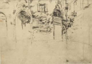 Appraisal: James A M Whistler Unfinished state from The First Venice