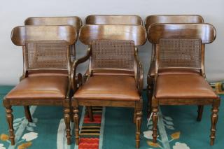 Appraisal: Signed Ralph Lauren Leather Chairs Signed Ralph Lauren Leather Chairs