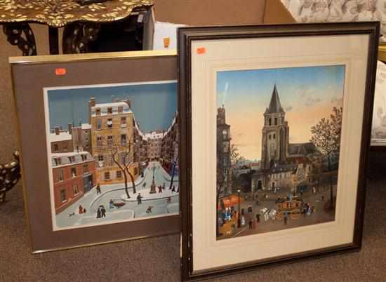 Appraisal: Two Michele Delacroix framed prints Estimate - No condition report