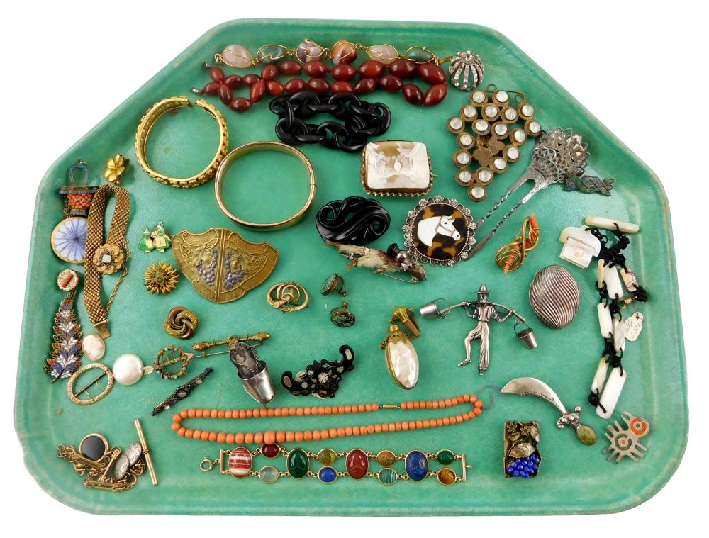 Appraisal: COSTUME JEWELRY Tiffany Co Mexican silver etc pieces of antique