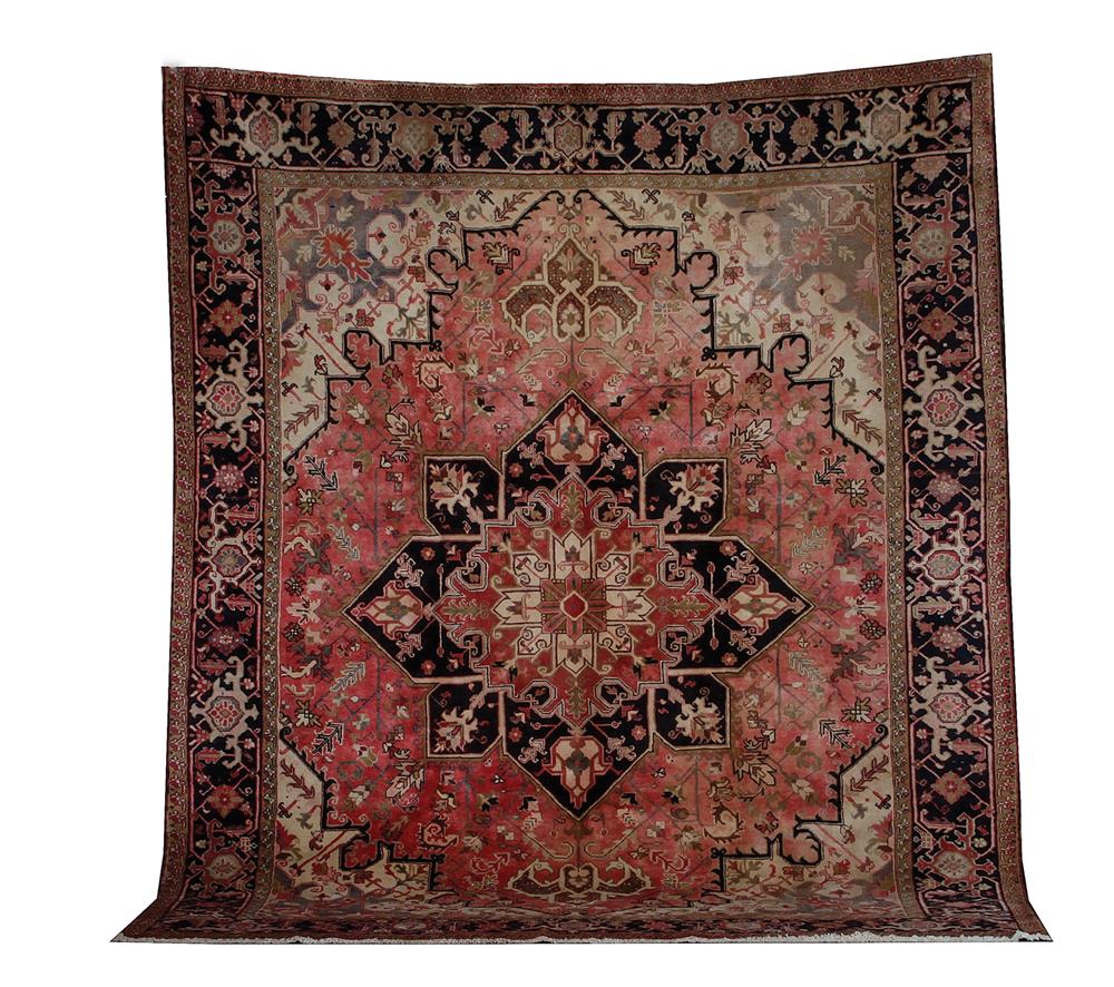 Appraisal: Persian Heriz carpet circa ' x ' Provenance North Carolina