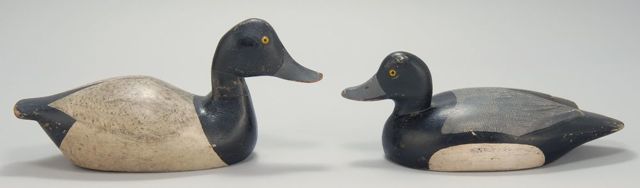 Appraisal: BLUEBILL DRAKE DECOY By Ernst Rothe of Oshkosh Wisconsin Used