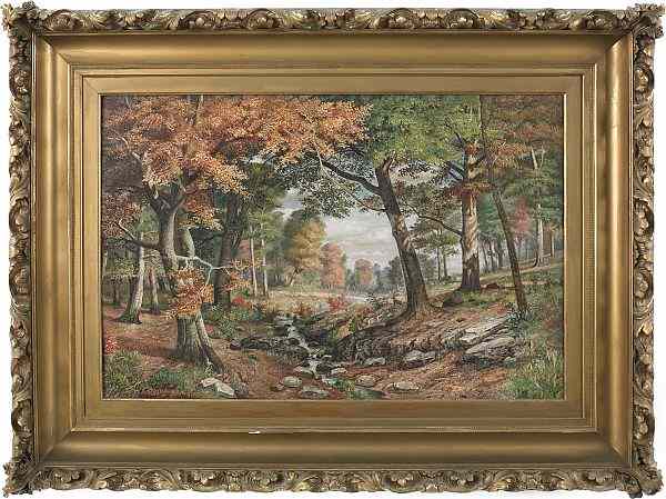 Appraisal: Eugene Samuel Reeser American - oil on canvas landscape signed