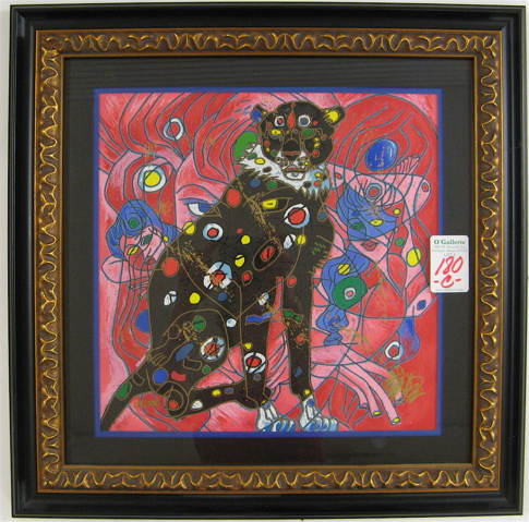 Appraisal: JIANG TIE FENG SERIGRAPH China born titled Cheetah in by