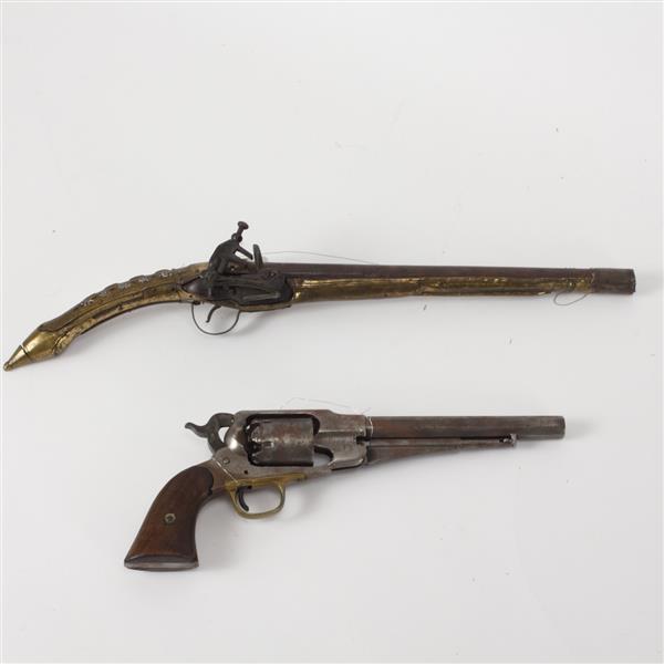 Appraisal: Lot of Wall Display Pistols Cap Ball Black Powder PistolFrench