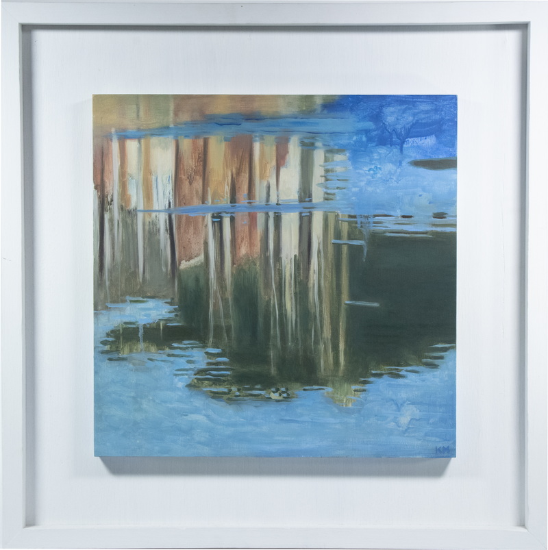 Appraisal: KRISTIN MALIN CONTEMPORARY NEW ORLEANS Reflection Interrupted by the Wind