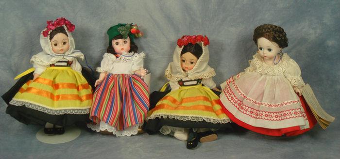 Appraisal: Madame Alexander Dolls total of four dolls Greece Russia and