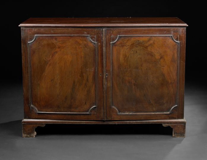 Appraisal: George III Mahogany Cabinet early th century and later the