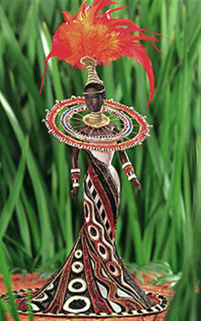 Appraisal: Bob Mackie Fantasy Goddess Africa doll MIB also comes with