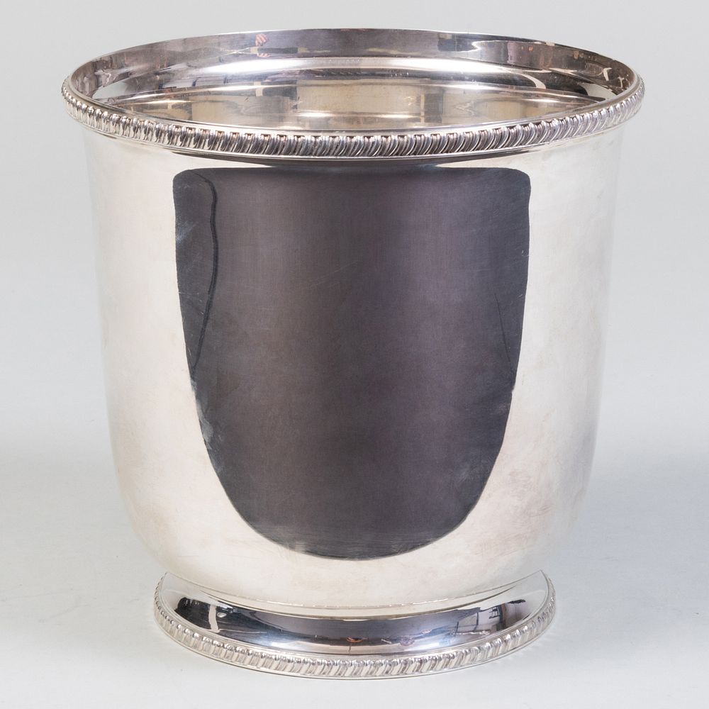 Appraisal: Tiffany Co Silver Ice Bucket Inscribed from Barbara and Frank