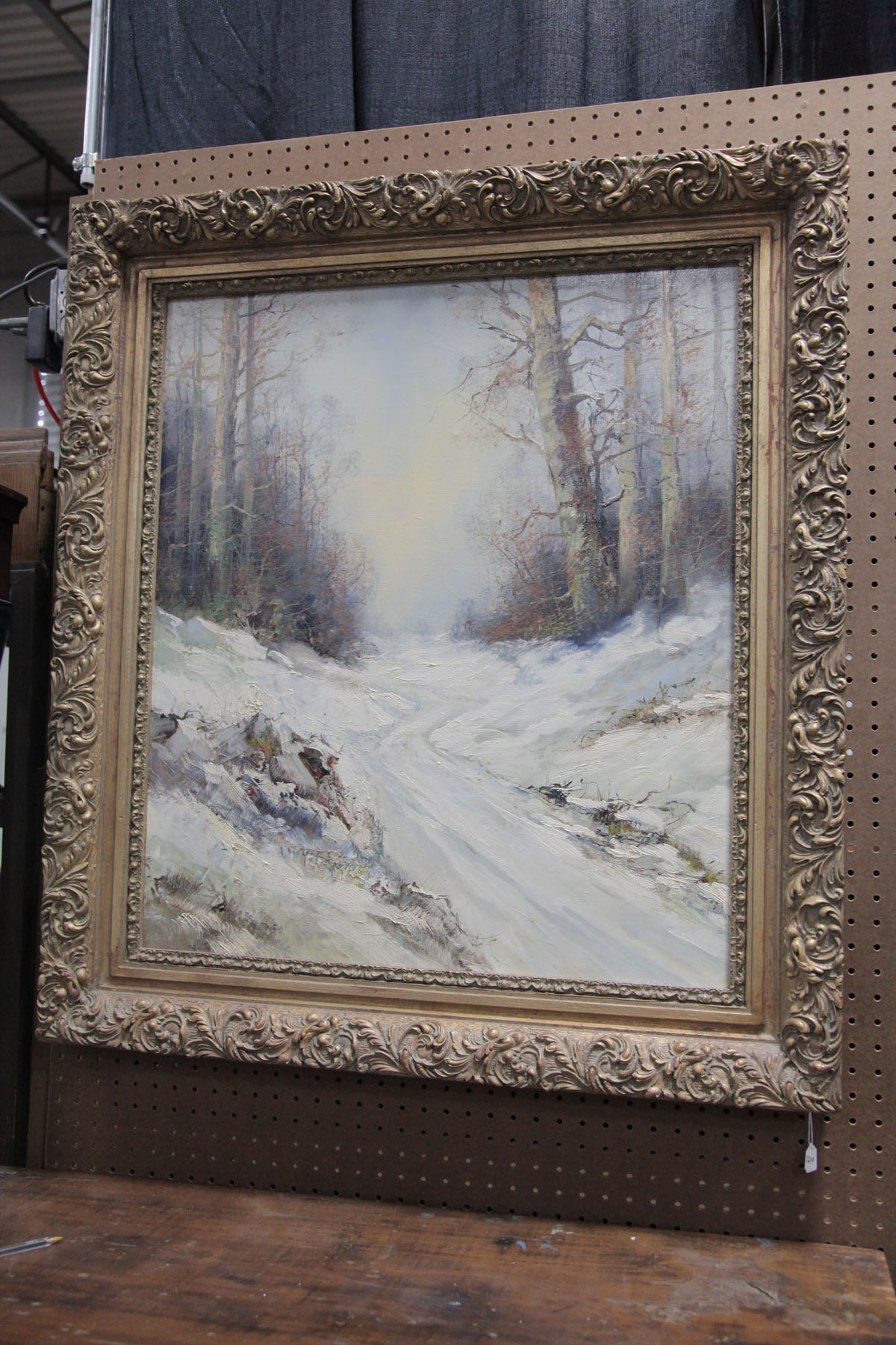 Appraisal: WINTER SCENE BY KORT B German th century Oil on