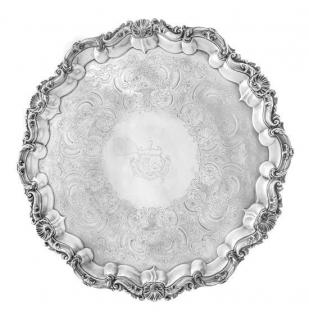 Appraisal: An English Silver-Plate Salver T J Creswick Sheffield th Century