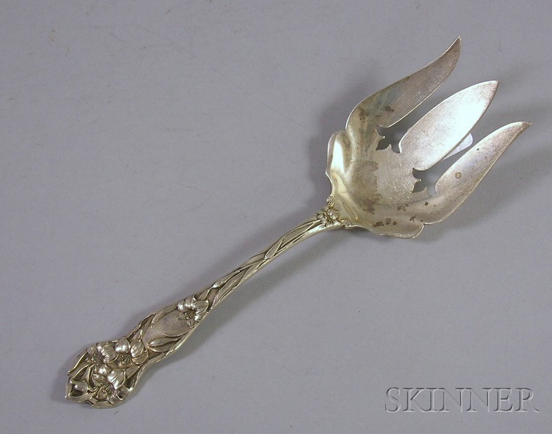 Appraisal: Watson Company Art Nouveau Sterling Silver Serving Fork approx troy