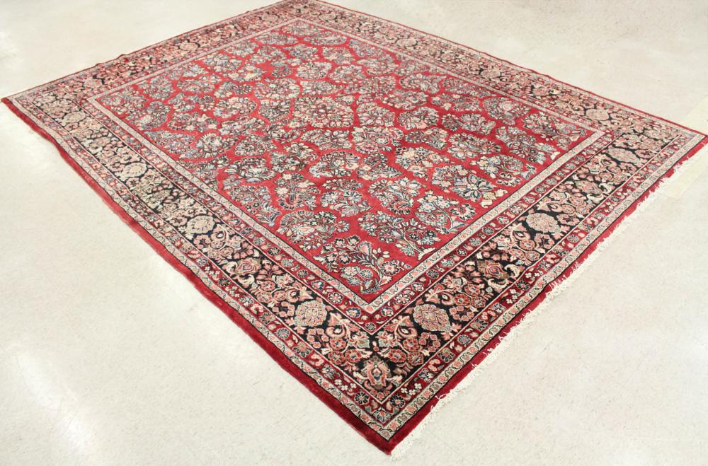 Appraisal: SEMI-ANTIQUE PERSIAN SAROUK CARPET Markazi Province northwestern Iran Royal Sarouk