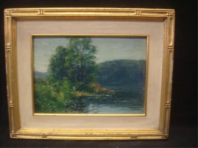 Appraisal: NISBET Robert Double-sided O B Fishing on the Housatanic Sketch