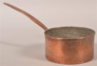 Appraisal: Dovedtailed Copper Cooking Pot - h x dia