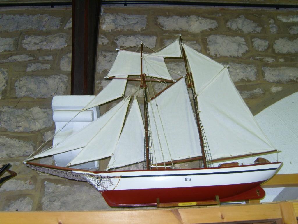 Appraisal: A wooden model of a -mast sailing ship The Belle