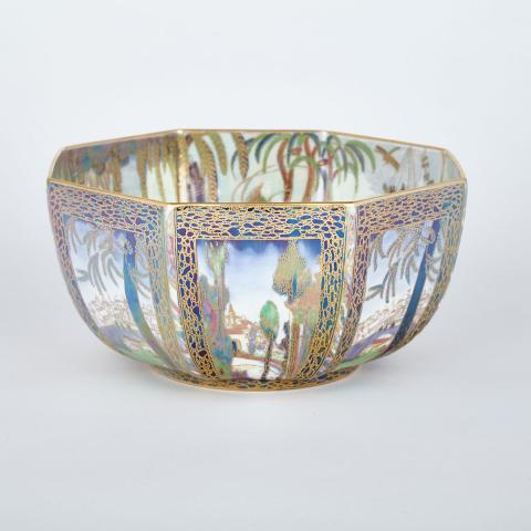 Appraisal: Wedgwood Fairyland Lustre Octagonal Bowl Daisy Makeig-Jones c with steep