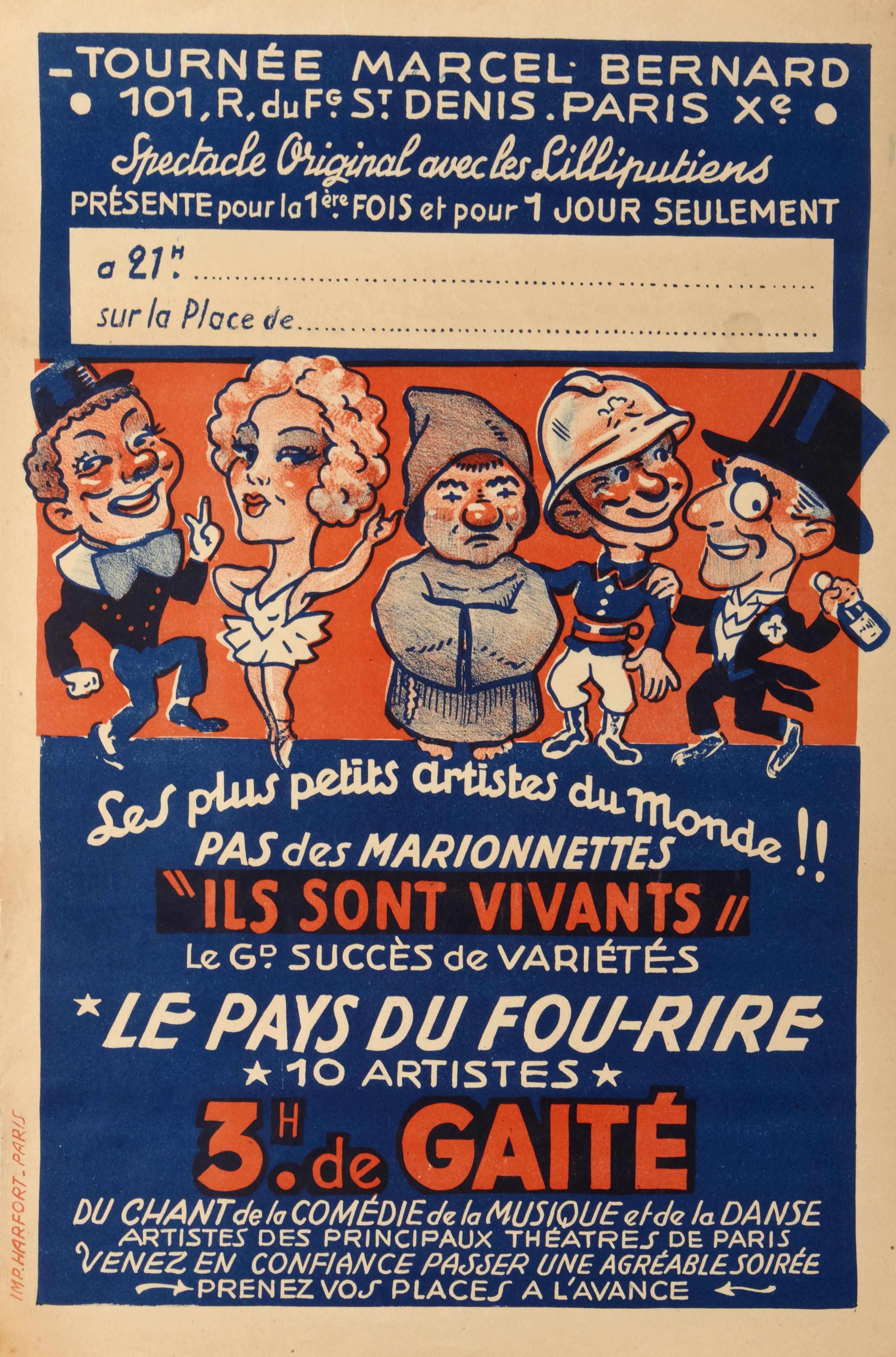 Appraisal: Artist Unknown Ils Sont Vivants Cirque Fusterino c c Lithographic