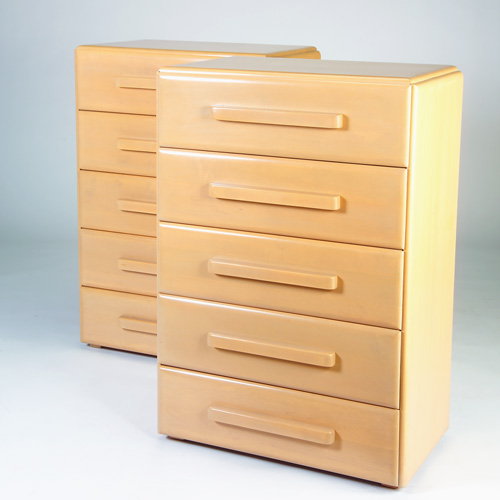 Appraisal: RUSSEL WRIGHT CONANT BALL Pair of American Modern tall chests