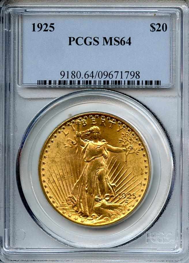 Appraisal: MS PCGS Bright golden luster but typically abraded for the