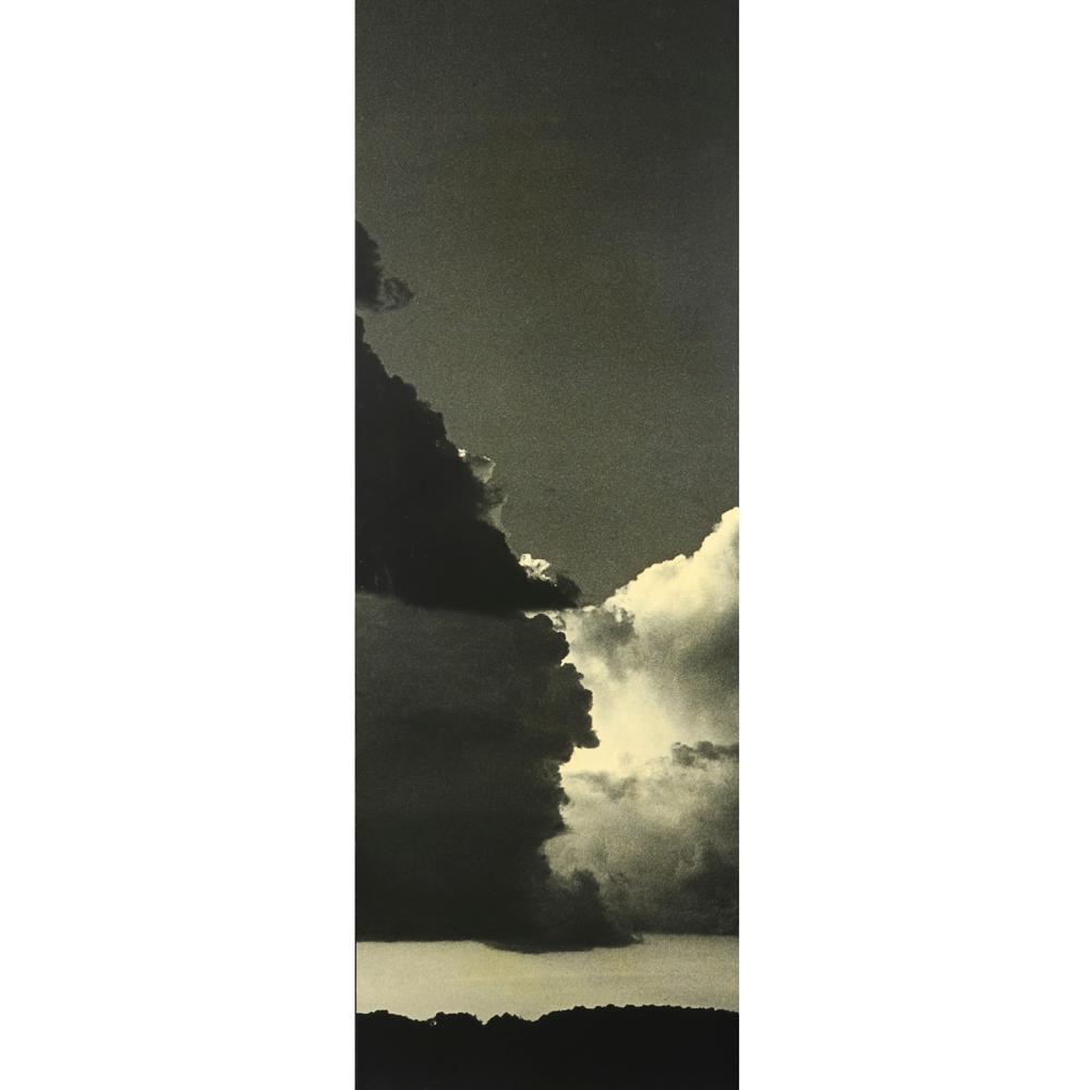 Appraisal: DAVID BIERK AMERICAN - SKY PANEL OIL ON PHOTOGRAPH X