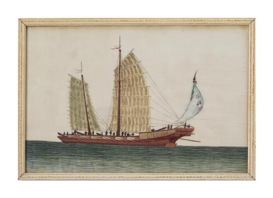 Appraisal: Sale Lot A Chinese Pith Painting th century depicting a