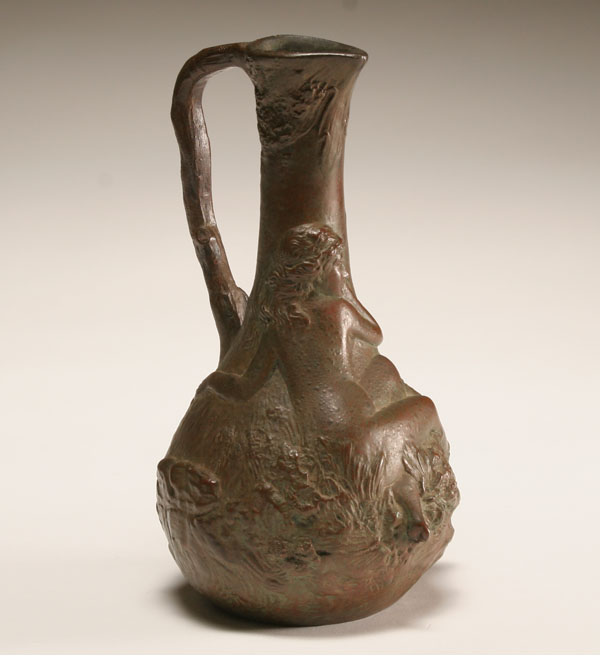 Appraisal: Jean Garnier French - bronze ewer with a nude female