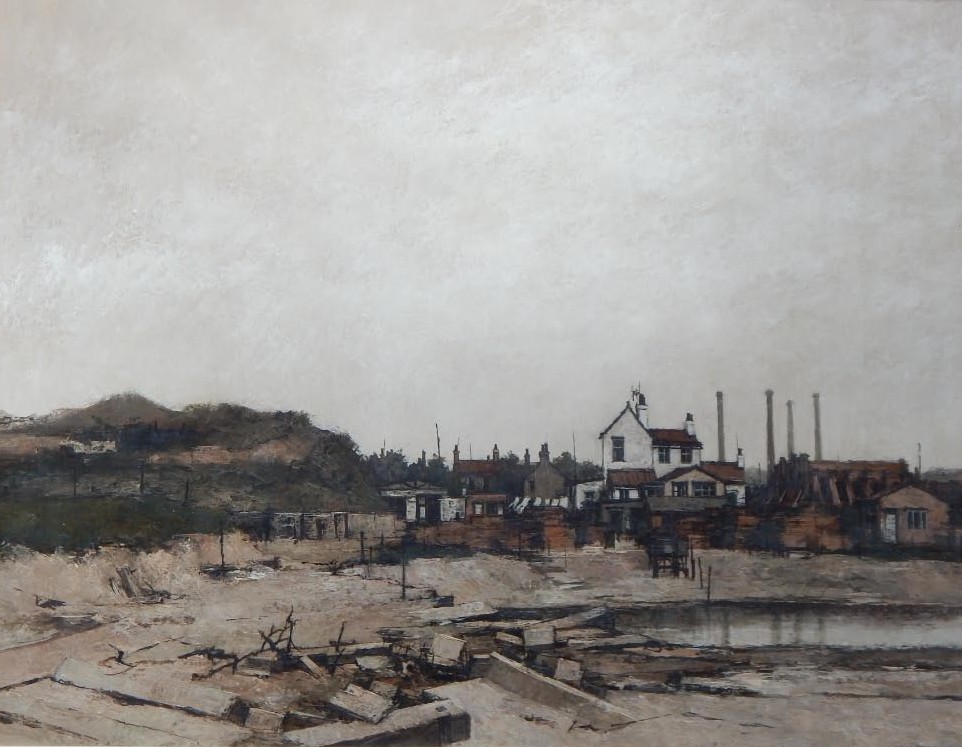 Appraisal: Peter Brannan - Brick Pit oil on board signed dated