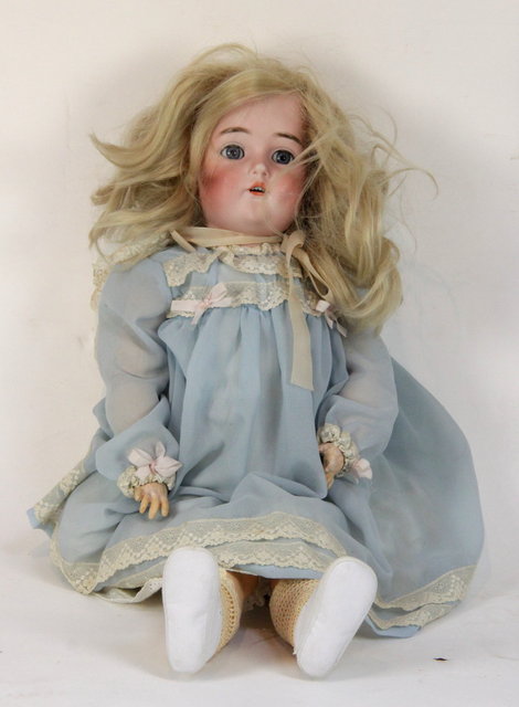 Appraisal: A Limoges French bisque headed doll with cry cm high