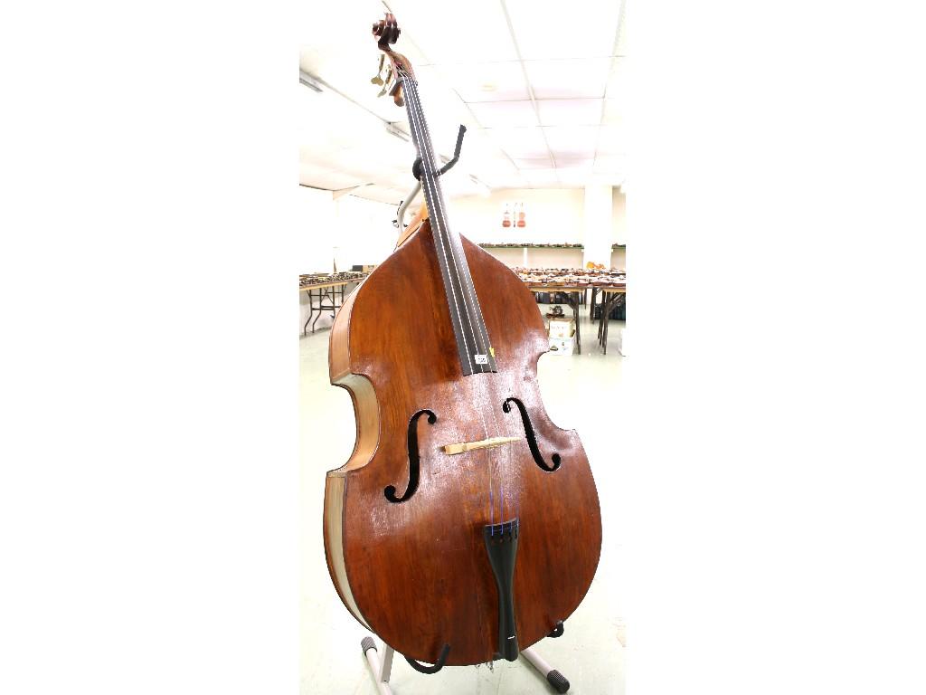 Appraisal: Old double bass soft case