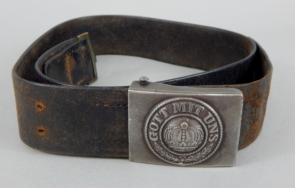 Appraisal: A Third Reich World War II military belt with Gott