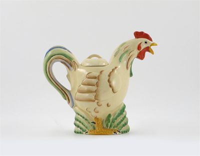 Appraisal: A Clarice Cliff Rooster teapot and cover printed and painted