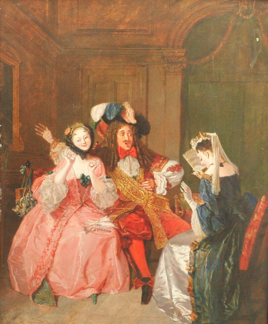 Appraisal: Alfred Edward Chalon - A Scene from from Moliere's Comedy