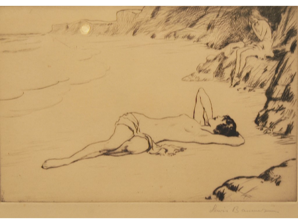 Appraisal: Lewis Baumer - 'Bathing Belles' etching pencil signed to margin