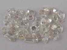 Appraisal: A quantity of loose polished diamonds of good colour mixed