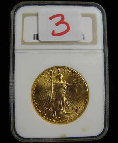 Appraisal: U S TWENTY DOLLAR GOLD COIN St Gaudens type -P