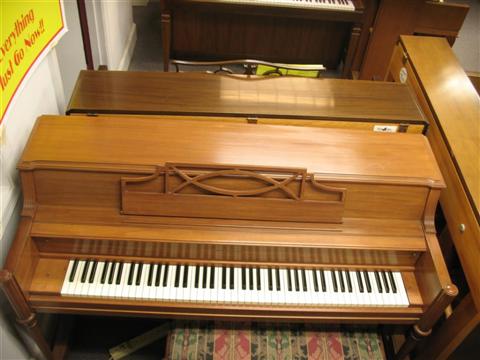 Appraisal: STORY CLARK CONSOLE WALNUT PIANO numbered with bench - Provenance