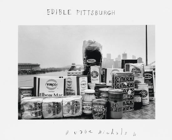 Appraisal: MICHALS DUANE - Edible Pittsburgh Silver print x inches x