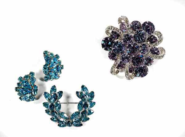 Appraisal: Eisenberg Wiesner Sherman Costume Jewelry Collection An Eisenberg brooch a