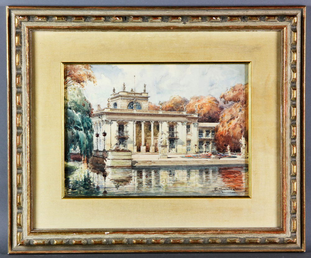 Appraisal: - Chmielinski Lazienki Palace W C Wladyslaw Chmielinski Polish -